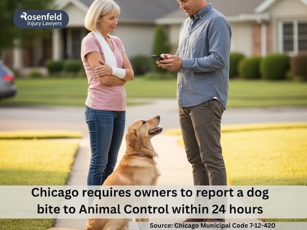 What happens after a dog attack in Illinois