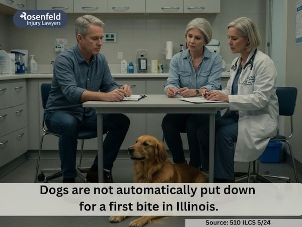 Are dogs put down after biting someone in Illinois?