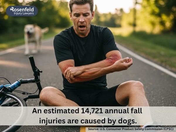 Get a free case review for injuries caused by a dog jumping, charging, or pushing you down