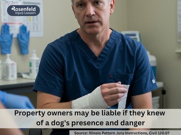 Who pays for dog bite damages in Illinois