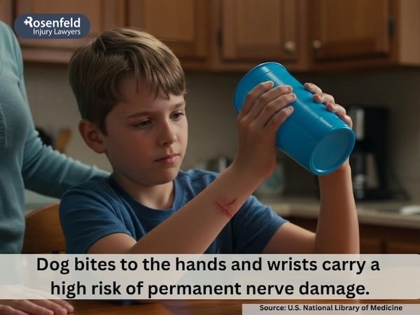 Chicago lawyers handling dog attack nerve damage cases