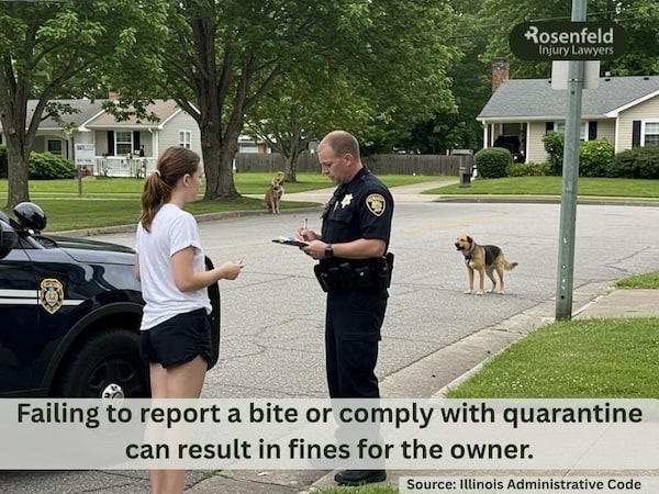 When to report a dog bite to the police in Illinois