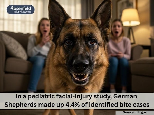 Number of dog bite victims by breed