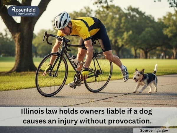 Dog attack causing fall injuries