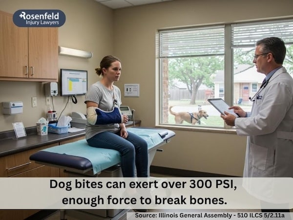 Bone fracture after dog bite