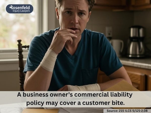 Who pays for medical bills after a dog bite in Illinois