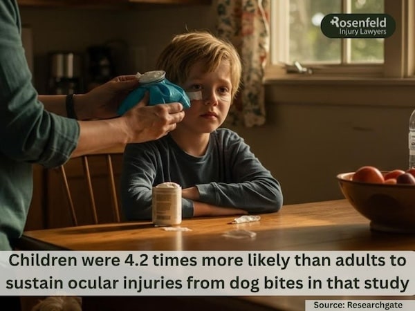 Most dog bites can cause an infection of the eyes