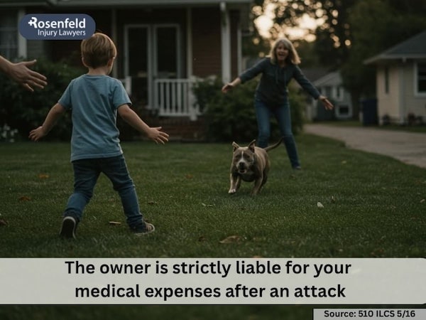 Injury lawsuit for unleashed dog attack