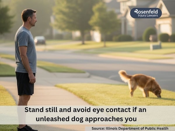 What to do if an unleashed dog approaches